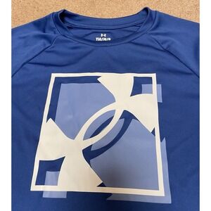 New Youth Under Armour Loose Long Sleeve Blue Shirt Size‎ Youth L